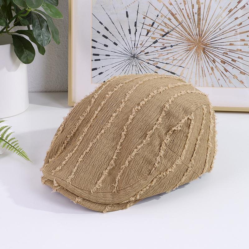 

Japanese-style washed and aged embroidered small heart-shaped fisherman s hat, soft and foldable flat-topped basin hat One Size