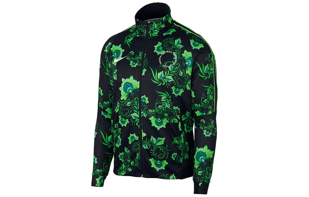 Nike Jackets Men s Black Green Stand Collar Moderate Other AH7886-010 M