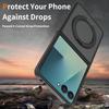 For Samsung Galaxy Z Flip 7 Full Cover Magnetic Mobile Phone Cases Translucent Cover with Magnet for Z Flip 7 Matte Cases New