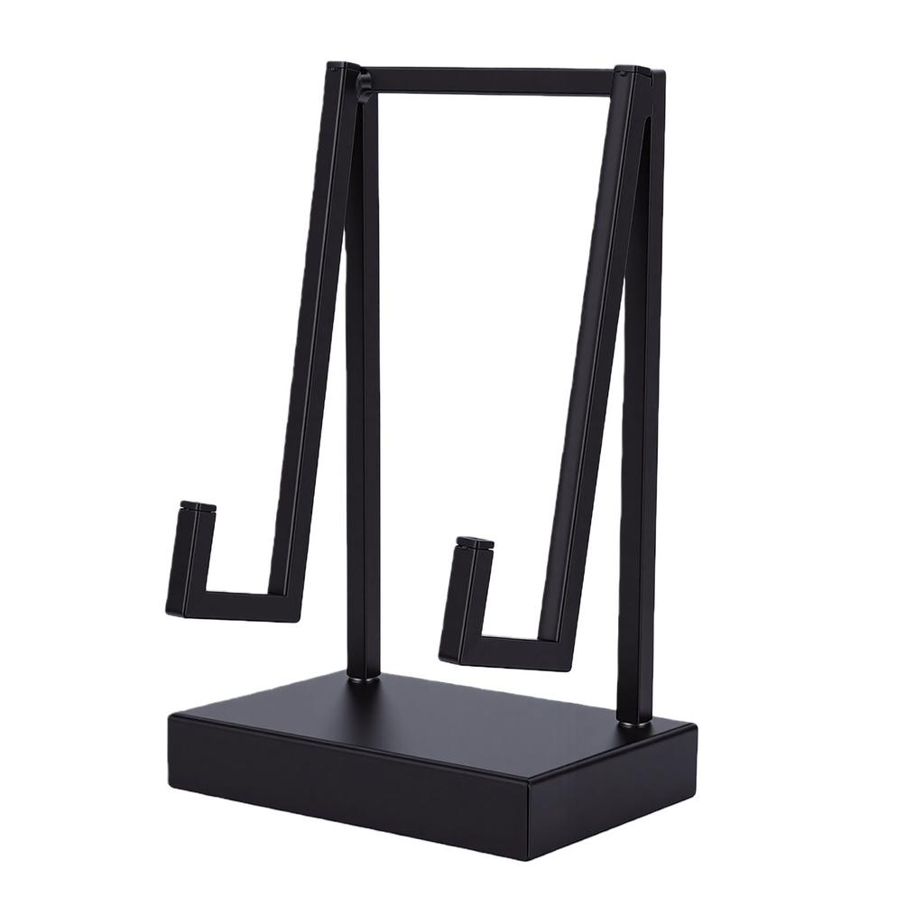 Metal Plate Stand Black Table Easel Stand Modern Book Picture Frame Artwork Holder for Display