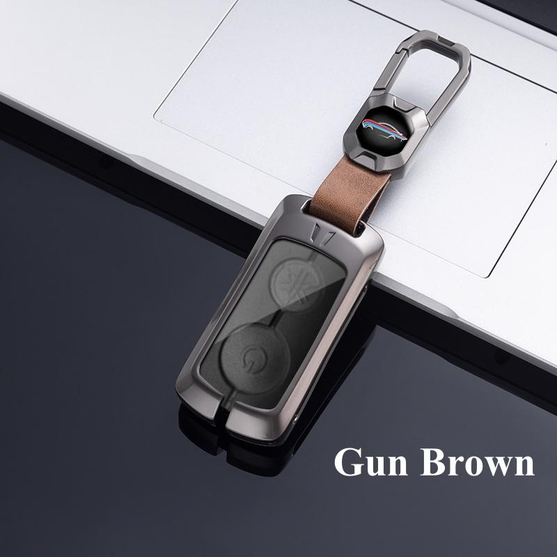 Metall Zink Auto Fernbedienung Schlüssel Fall Abdeckung Shell Für Yamaha NVX NVX155 XMAX 250 300 400 MVX 55 QBIX JAUNS AEROX 2 Taste Schutz FOb