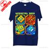 היכנסו לכיף חולצת טריקו Geometry Dash דמויות גיימינג תלת-ממדיות מתנת יום הולדת כותנה קיץ יוניסקס סגנון מבוגר חולצת טריקו מודפסת עליוניות