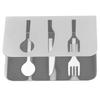 Napkin Holder Unique Knife Fork Cutout Pattern Anti Slip Upright Metal Napkin Holder for   Restaurants Hotels