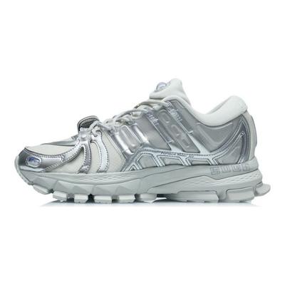Li Ning Liejun Ace 1.5 Classic Comfortable Non-Slip Wear-Resistant Breathable Low-Top Casual Shoes Men Sneaker Silver Gray ARYR009-2