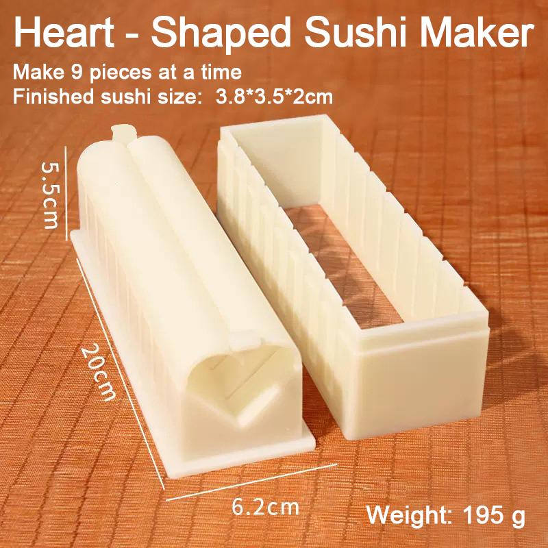 Make Sushi Machine Cutter Sushi Maker Kimbap Sushi Rolls Mold Round Square Heart-shaped Onigiri Molds Rice Balls