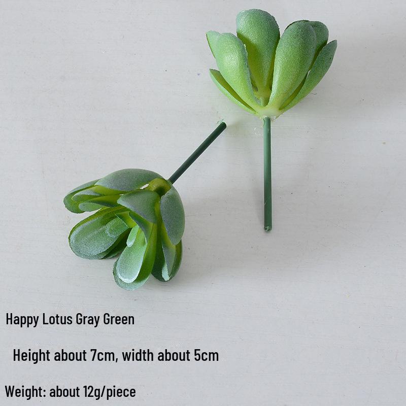 Mini Flocking Artificial Succulent Bonsai for DIY Wall Decor