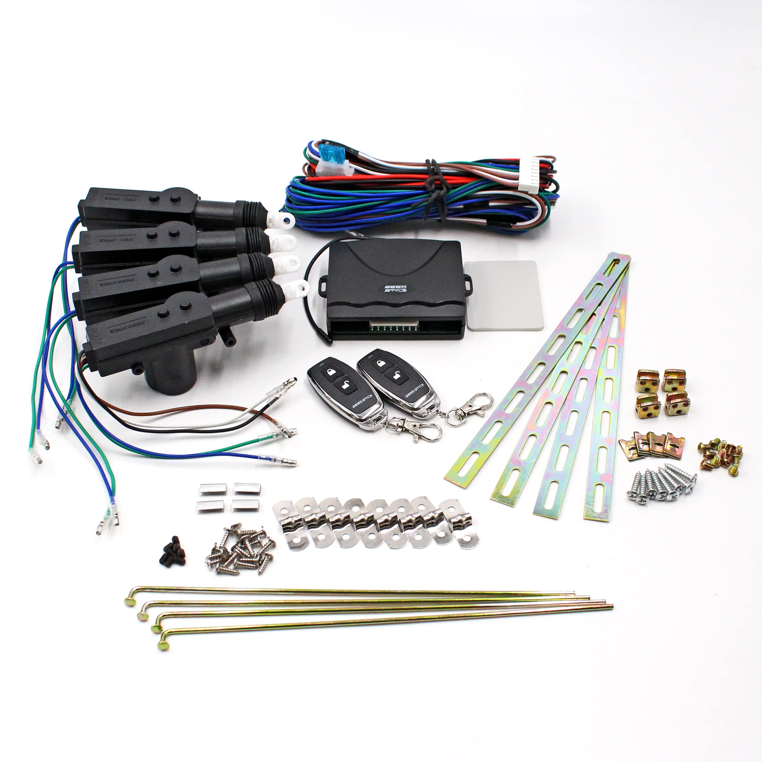 

Комплект бесключевого доступа Seed Style с функцией обратной связи, 4 привода и пульт дистанционного управления в комплекте чёрный