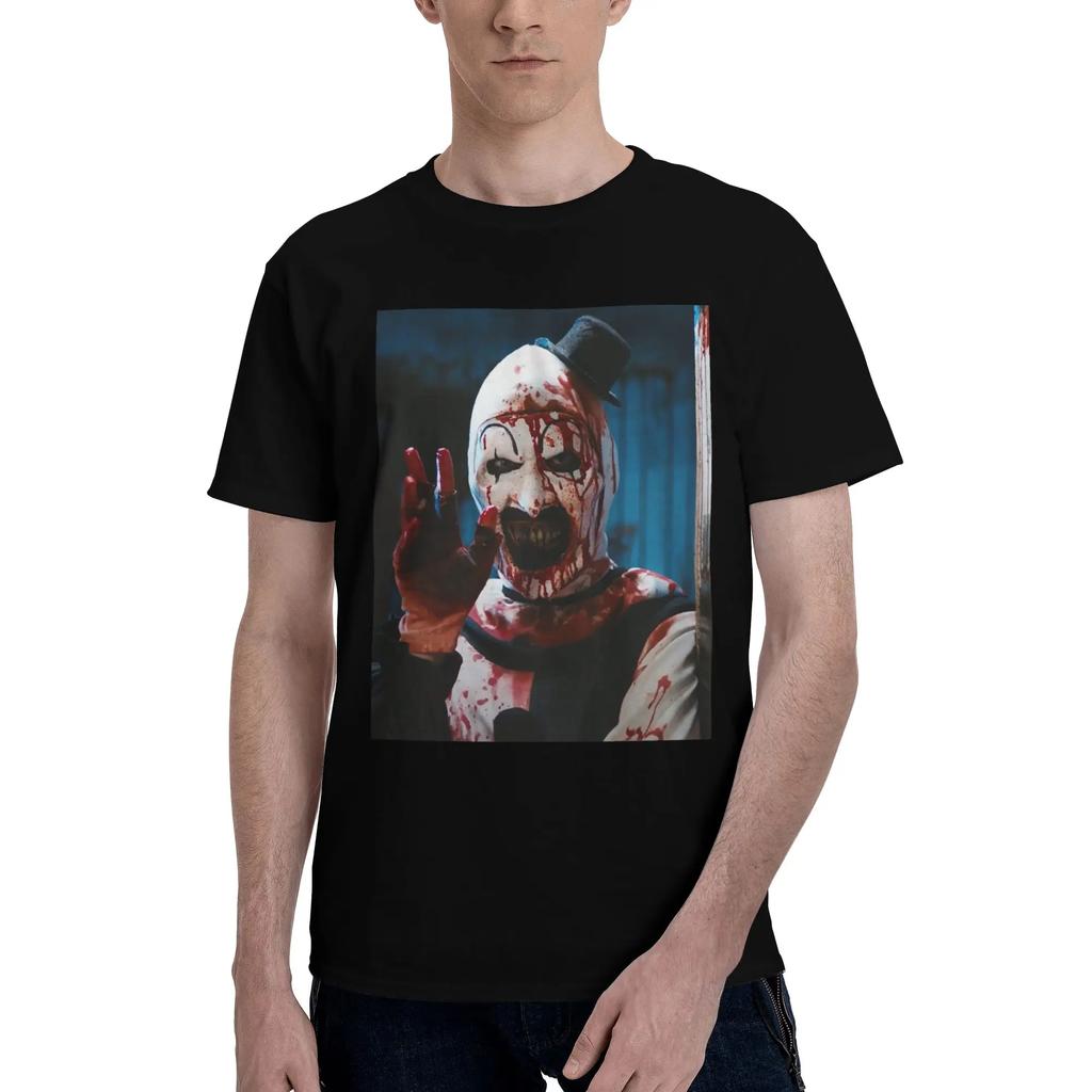 Terrifier 2 2 Men TShirt Plus Size T Shirts Mens ONeck Cotton Tees Short Summer Male