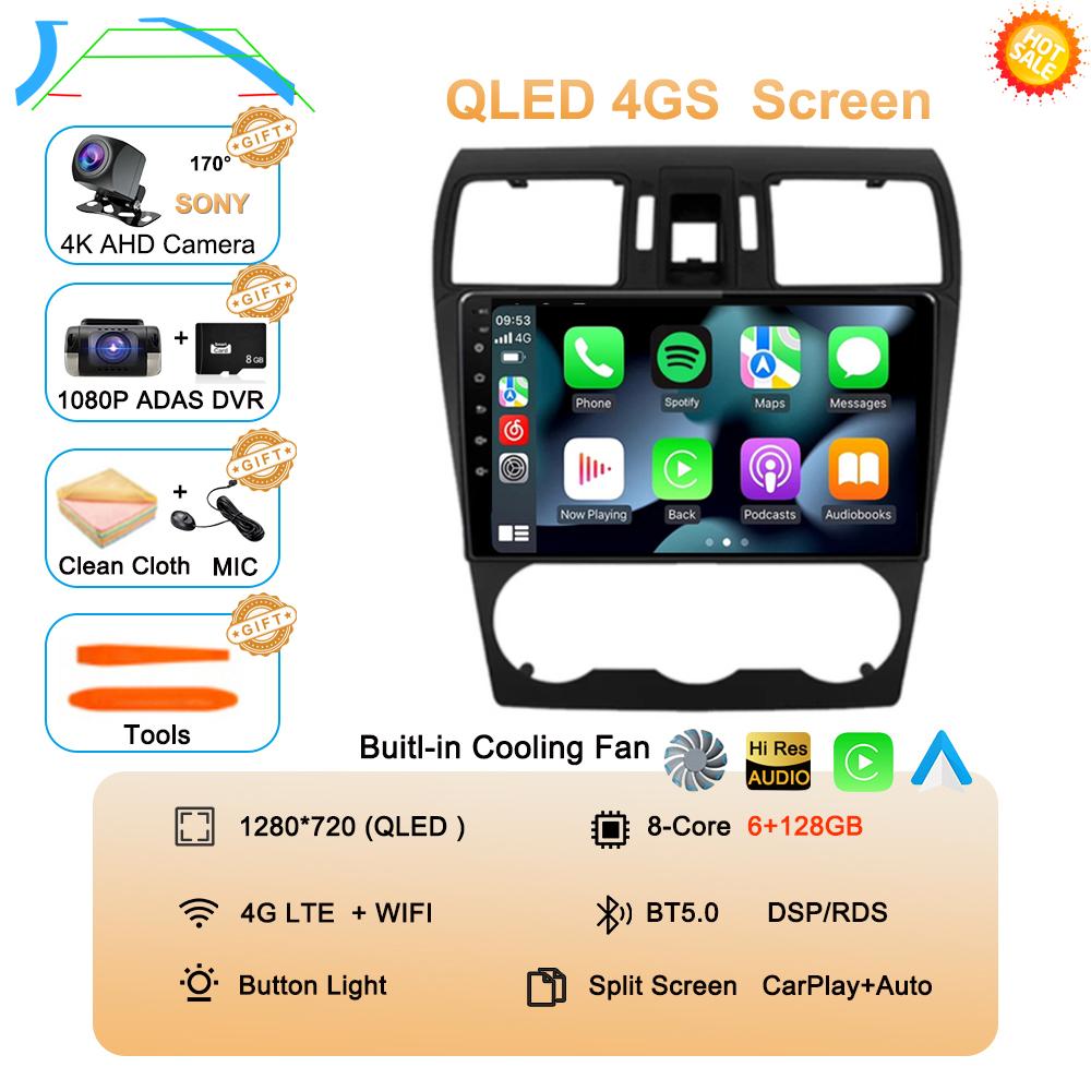 Android 14 Car Stereo Radio For Subaru Forester 4 SJ XV 2012-2015 4G Multimedia Video Player Navigation GPS Carplay 360 Camera