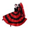 Damen Spanischer Stiertanz Rock Bauchtanzrock Großer Schwung Flamenco Kostüm Spanisches Volkstanzkostüm