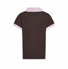 2025 European & American Style Women's Spring Ribbed T-Shirt with Turn-Down Collar