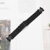 For Huawei Watch Fit 3 Watch Band 7-Bead Rhinestone Crown Stainless Steel Strap