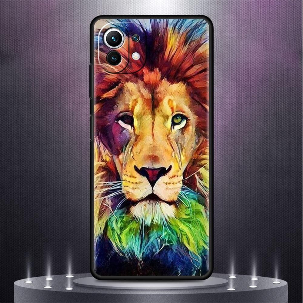 Wolf Tier Cool Tiger Hülle Für Xiaomi Mi Poco X3 X4 NFC M3 Mi 11 11T 10 T 9T 12 9 10T Lite Silikon Rückseite Handyhülle