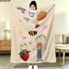 Charlie Lola Print Flannel Blanket, High Quality Comfortable for All Seasons, Home Decor, Warmth and Comfort, Perfect for Christmas Gifts