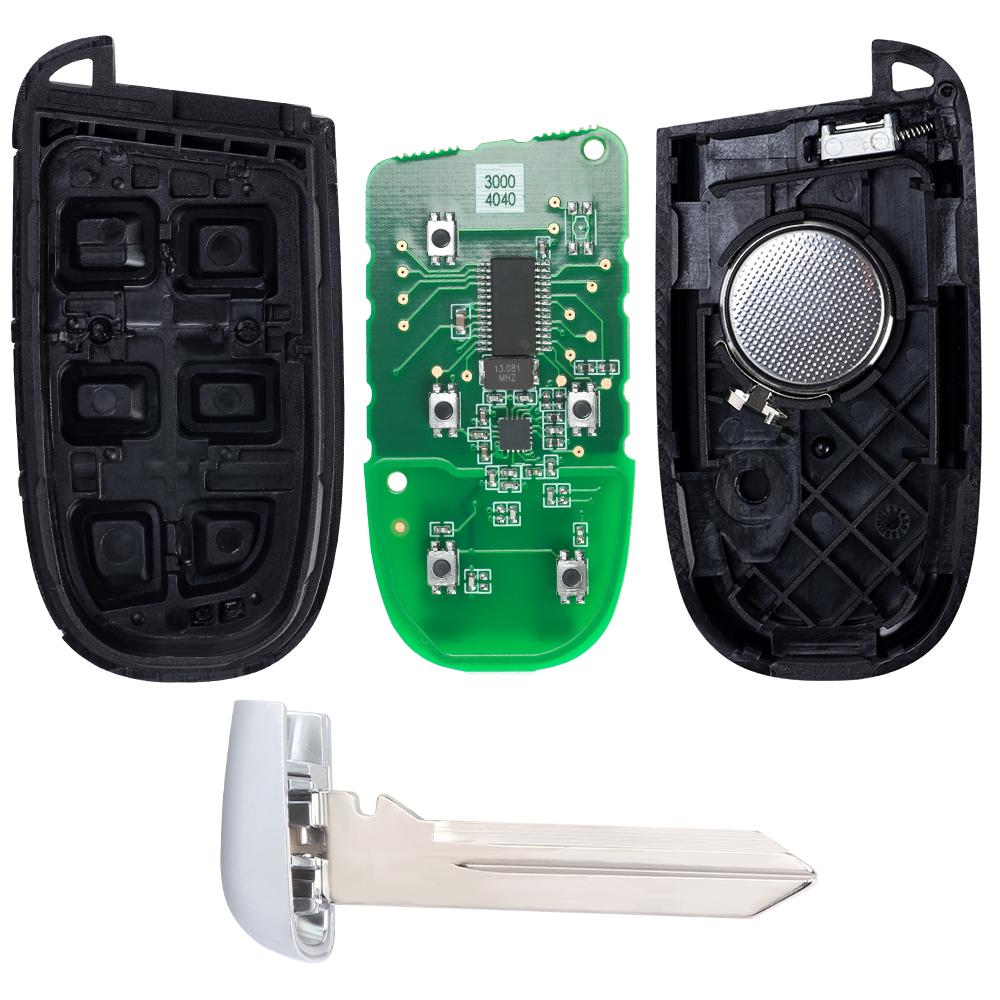 KEYECU 4/5 Buttons 433MHz 4A PCF7953M Chip For Chrysler 200 300 Dodge Charger Challenger 2019+ Smart Remote Key Fob M3M-40821302