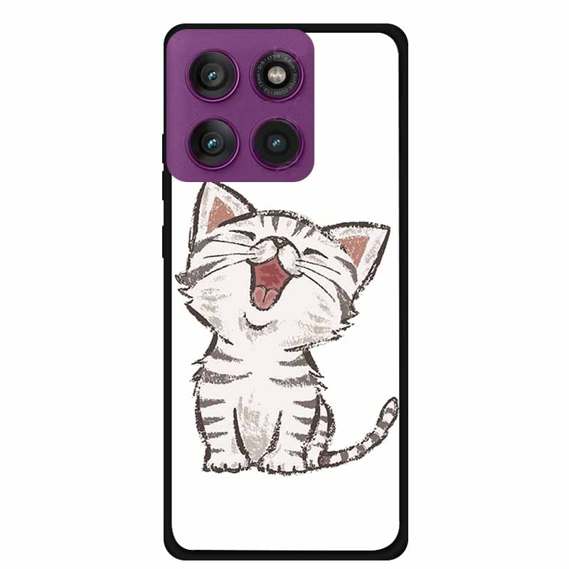 

For Motorola Edge 60 Pro 5G Case Edge60 Pro Phone Case Tiger Black Silicone Soft Back Cover For Motorola Edge 60 Pro Case Coque Moto Edge 60 Pro
