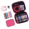 10Pairs Interchangeable Circular Knitting Needle Set 3.75mm-10mm ABS Circular Knitting Needle Set with Leather Case
