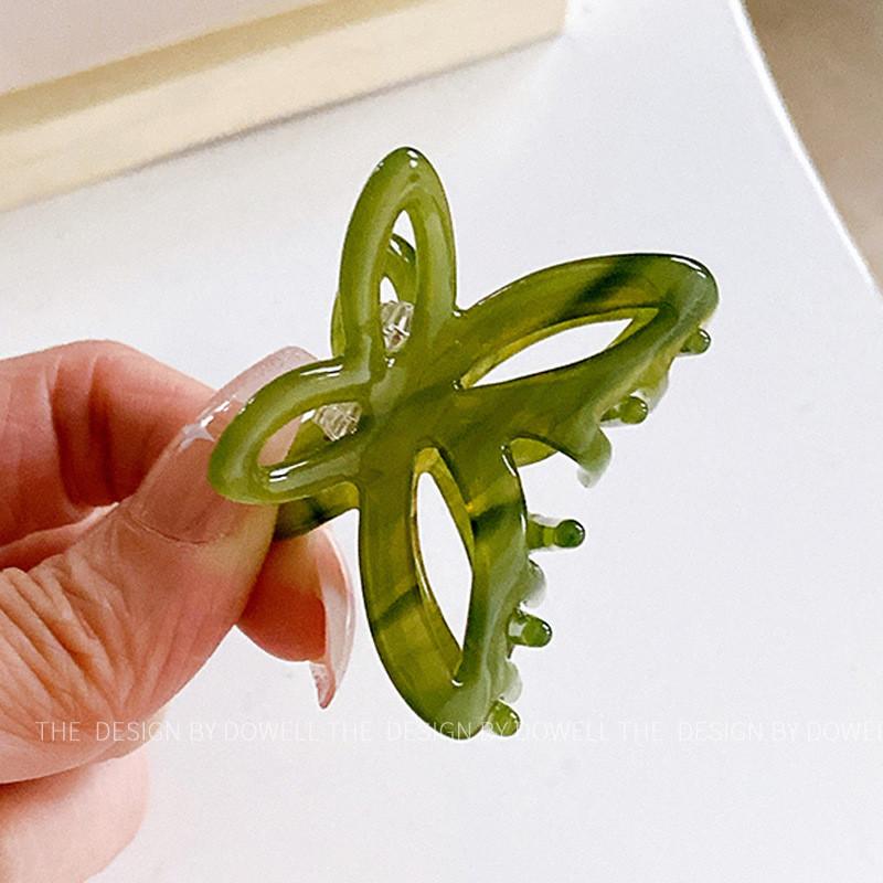 Chic And Trendy Mini Butterfly Hair Claw Clip In Acetate For Fashionable Women