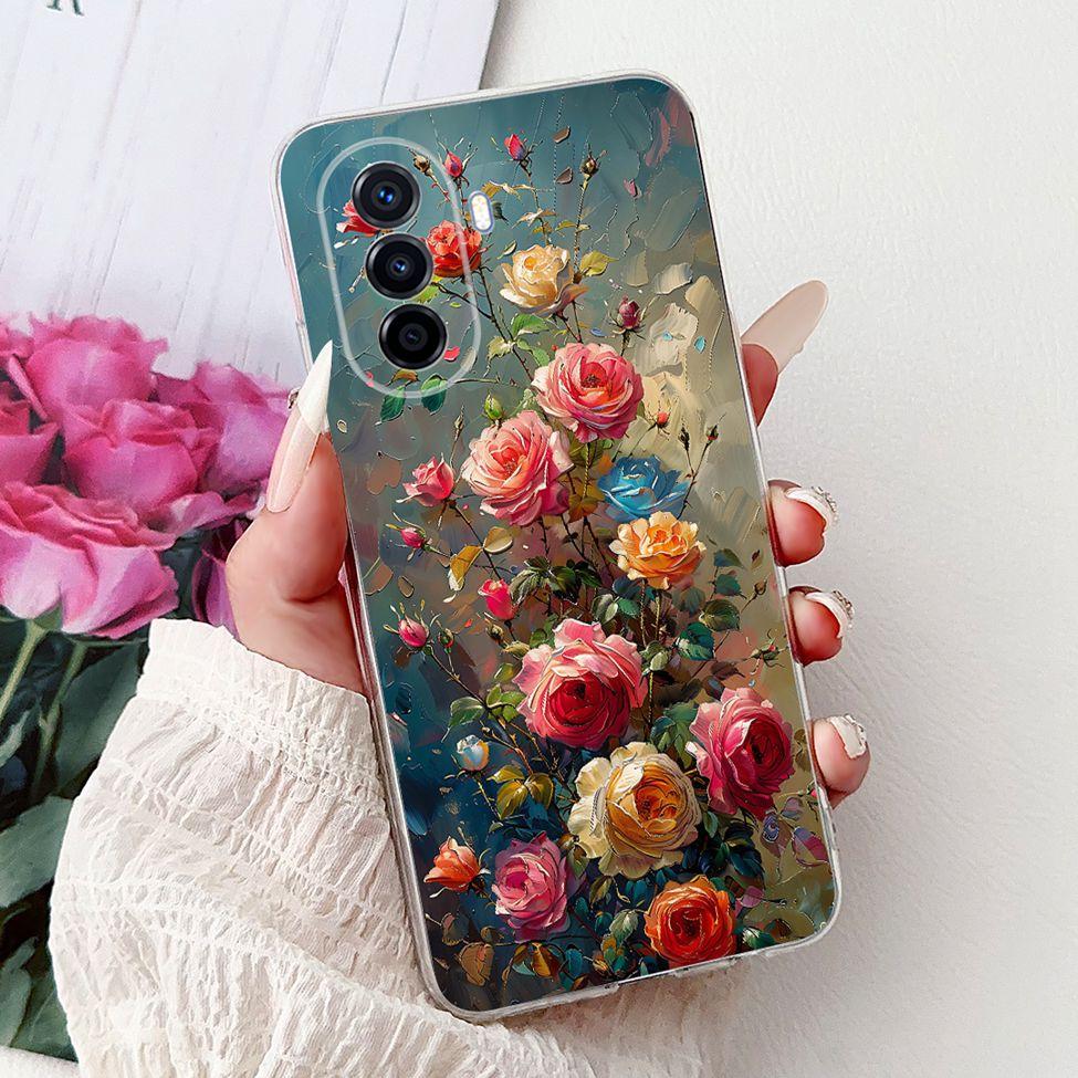 Clear For Huawei Nova Y70 Plus Case Cover Cute Cat Fashion Cool Painted Phone Case For Huawei Nova Y70 MGA-LX9 MGA-LX9N MGA-LX3