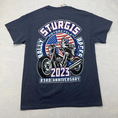 Sturgis Motorrad-Rallye 2023 83. Jubiläum Grafik-T-Shirt Herren Größe L