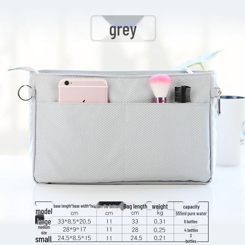 

Convertible Waterproof Nylon Makeup Pouch & Storage Organizer - Red Tadpole Jacquard Design Small (24.5*8.5*15cm)