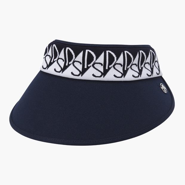 DESCENTE GOLF Women'S Pattern Point Wide Sun Visor