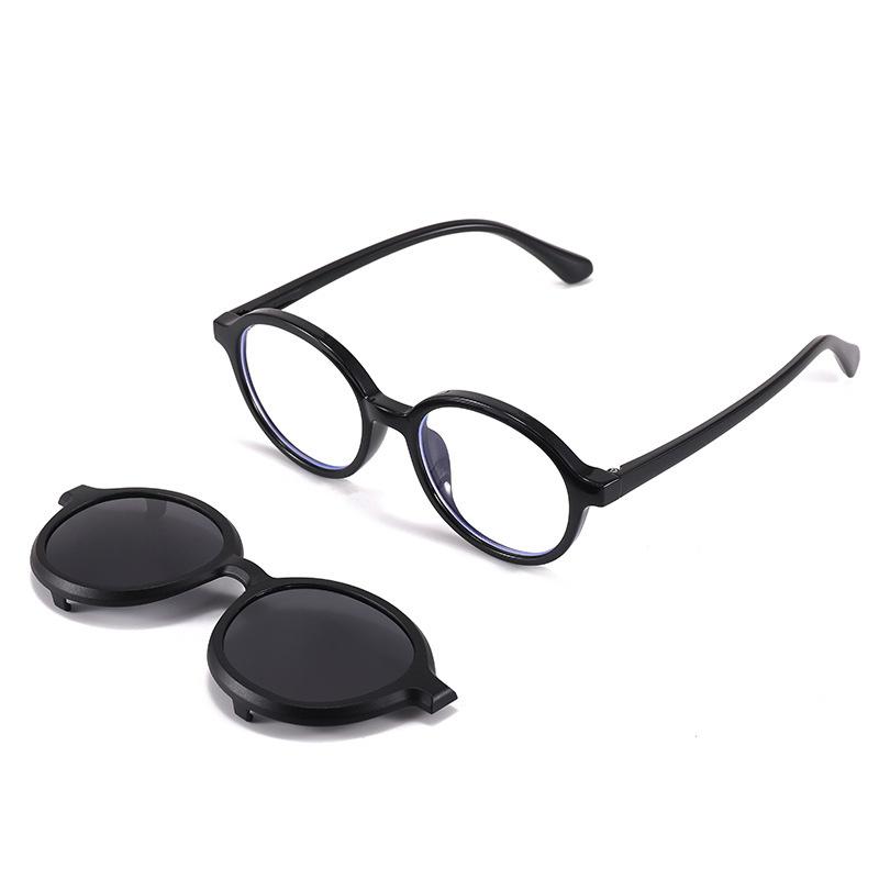 

of Glasses Set Round Boy Frame Dual-purpose Blue Light Blocking Light Prescription Myopia Children Astigmatism Eyeglass 0