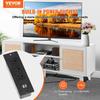 Rattan-TV-Ständer 191cm Fernseher Boho-TV-Schrank Weiß Fernsehschrank