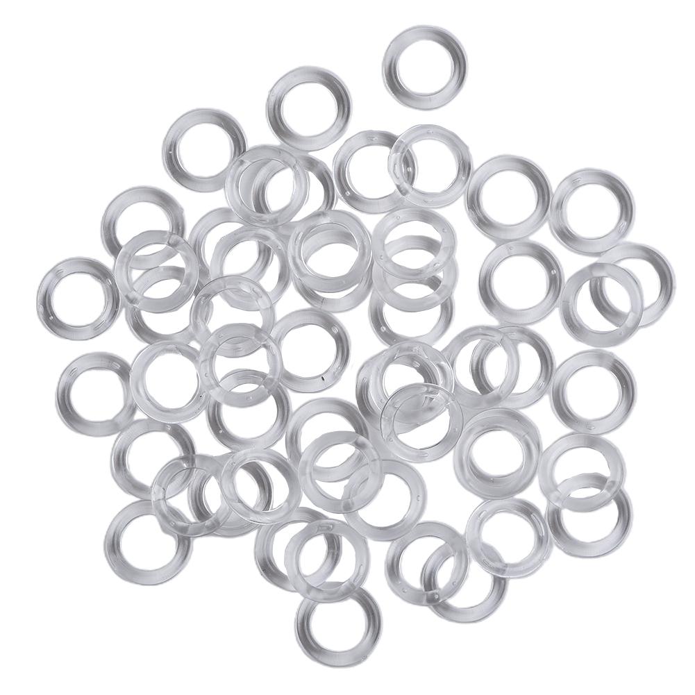 Klare Kunststoffringe für Rollos Geeignet für glatte Schnüre