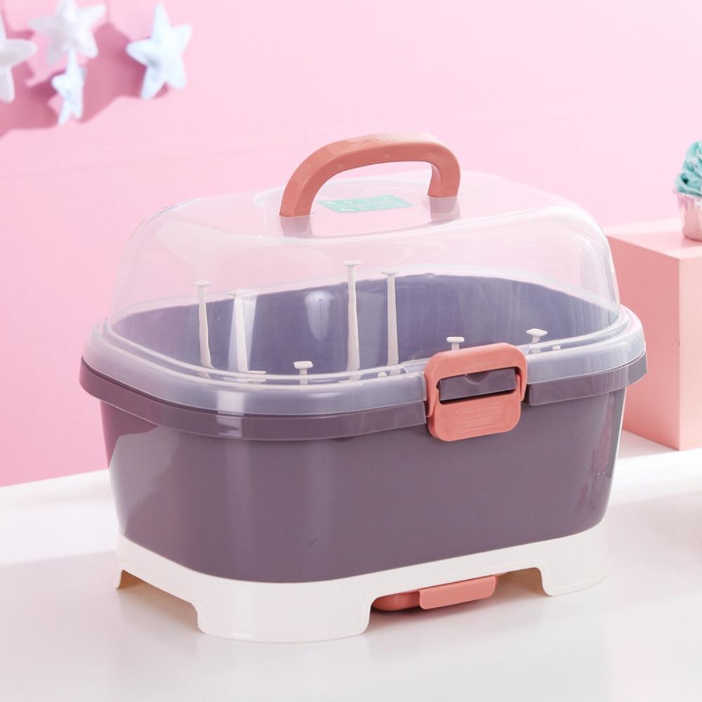 Plastic Toddler Bottle Drying Rack Large Capacity Bottle Rack  Nursery Organization