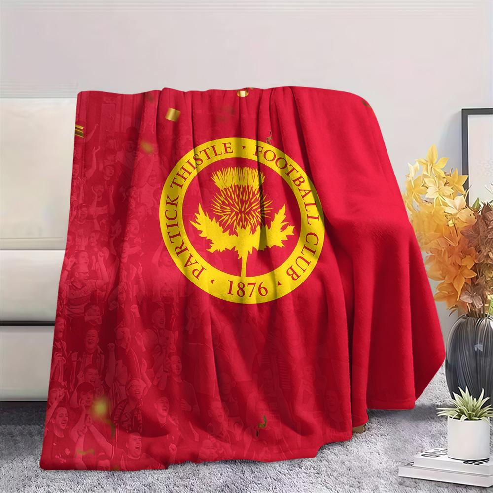 Partick Thistle F.C Flannel Blanket, High quality Comfortable for All Seasons, Home Decor, Warmth and Comfort