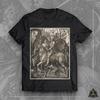Maglietta Albrecht Dürer - Cavaliere, Morte e Diavolo | Memento Mori Abbigliamento Gotico Occulto