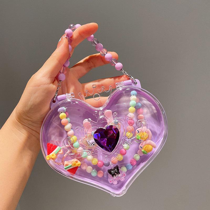 Cartoon Princess Jewelry Set: Necklace, Hair Clip & Ring for Little Girls - Perfect Birthday Gift