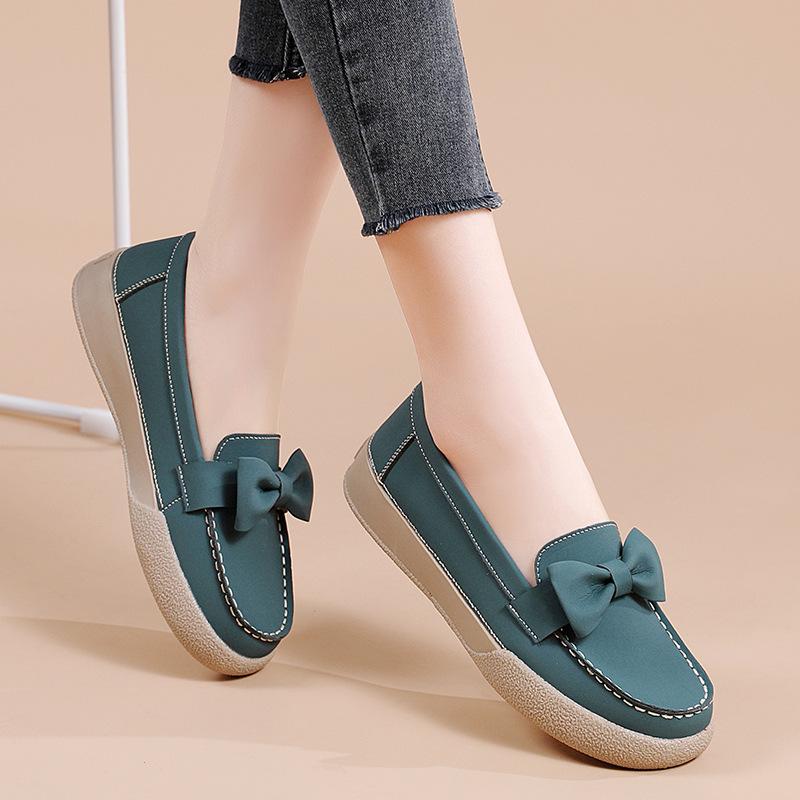 Big bow single shoes women's fashion casual women's shoes