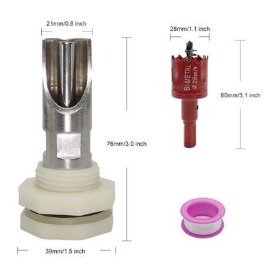 5Pcs Automatic Pigs Nipple Waterer Set Sturdy Stainless Steel Drinker Feeder for Pigs and Goats with Connectors