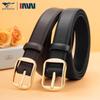 Seven Wolves Women's Classic Leather Pin Buckle Belt - Versatile Fashion Accessory