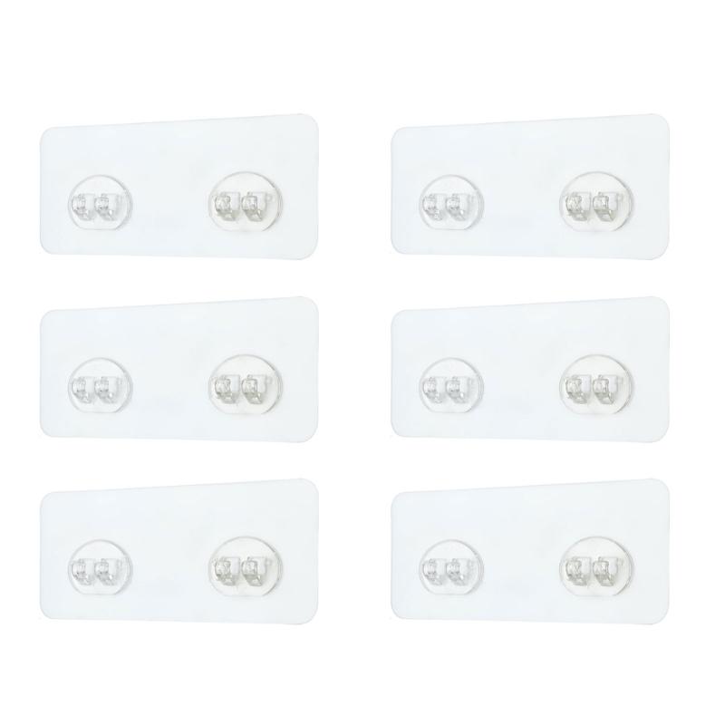 

Adhesive Shower Holder Hooks Delicate Strong Holder Hangers Adhesive Wall Hooks for Bathroom and Kitchen Items 1