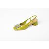 9-High-heeled bag head sandals women's summer new thick-heeled square head high-heeled shoes rhinestone shallow mouth single shoes