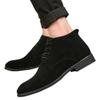 Genuine Leather Men's Boots   British Style Men Leather Shoes Comfortable Wear-resistant Male Casual Boots Botas Para Hombre