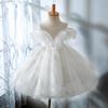 Flower Girl Dress: Baby's 1st Birthday or Children's Wedding Short Puffy Princess Skirt