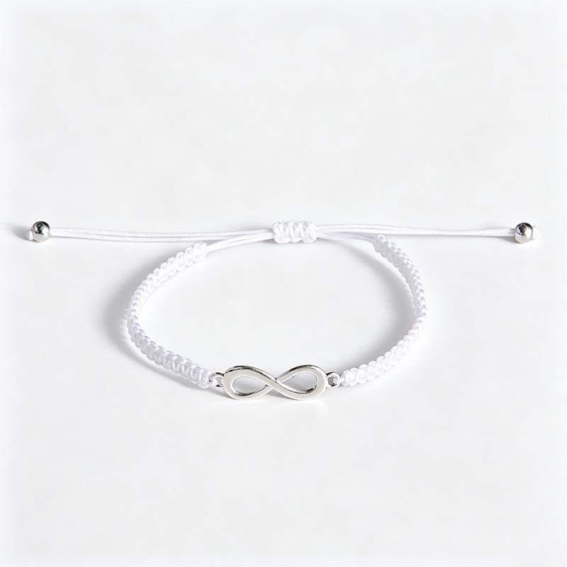 Infinity Symbol Friendship Bracelet: Handmade Woven Rope for Couples & Best Friends