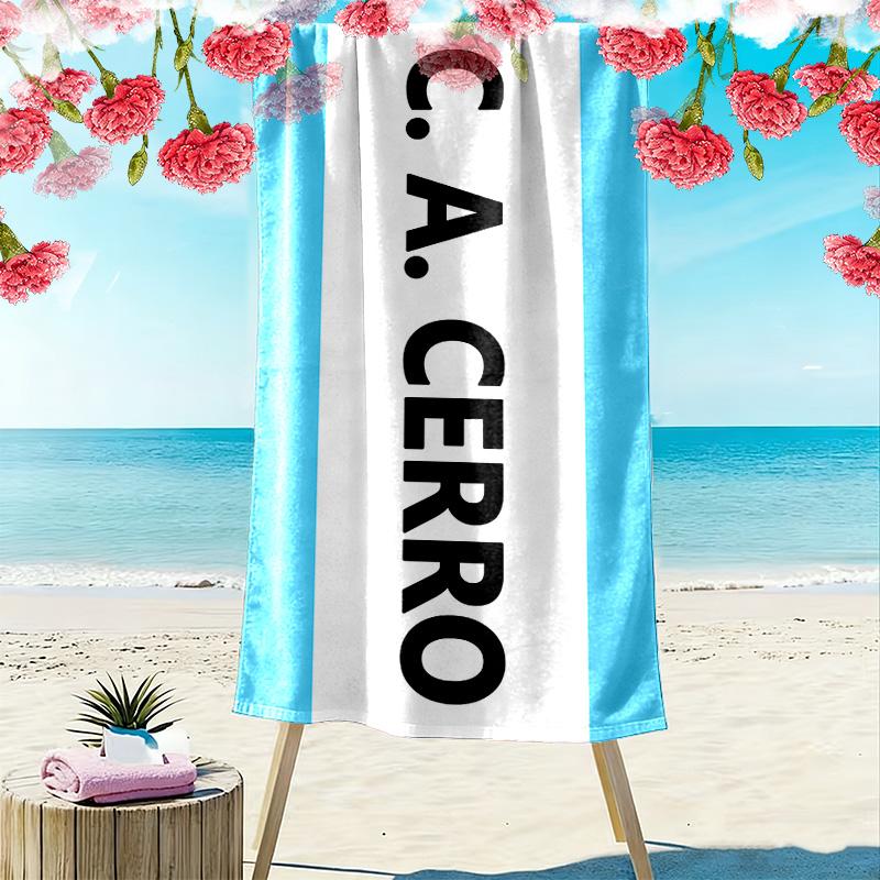 Cerro Atlético Print Beach Towel, Large Soft Quick Dry Towel for Beach Camping Swimming
