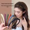 Frosted Summer Hairband & Clip: Versatile Face Wash & Shower Hair Accessory for Women.