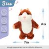 Talking Hamster Repeats What You Say Walking Guinea Pig Electric Interactive Animated Toy Speaking Plush Buddy Gift for Toddlers Birthday, 8'