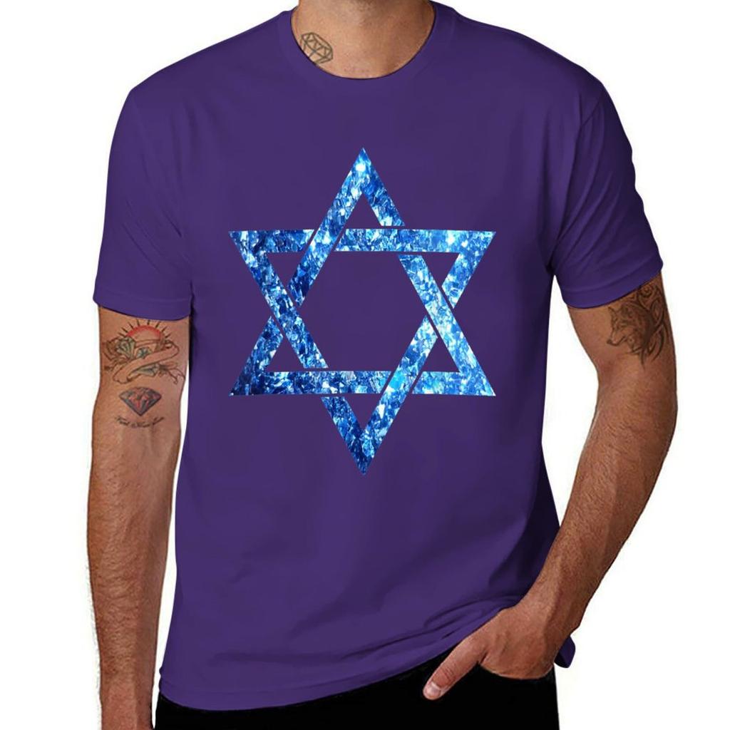 Star Of David Magen David T-Shirt Vintage Clothes Vintage Quick Drying Plus Sizes Mens Graphic T-shirts Hip Hop