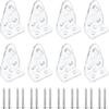8PCS Transparent Mini Blind Brackets Univerasal Bottom Rail Holder  Window Blinds Accessories