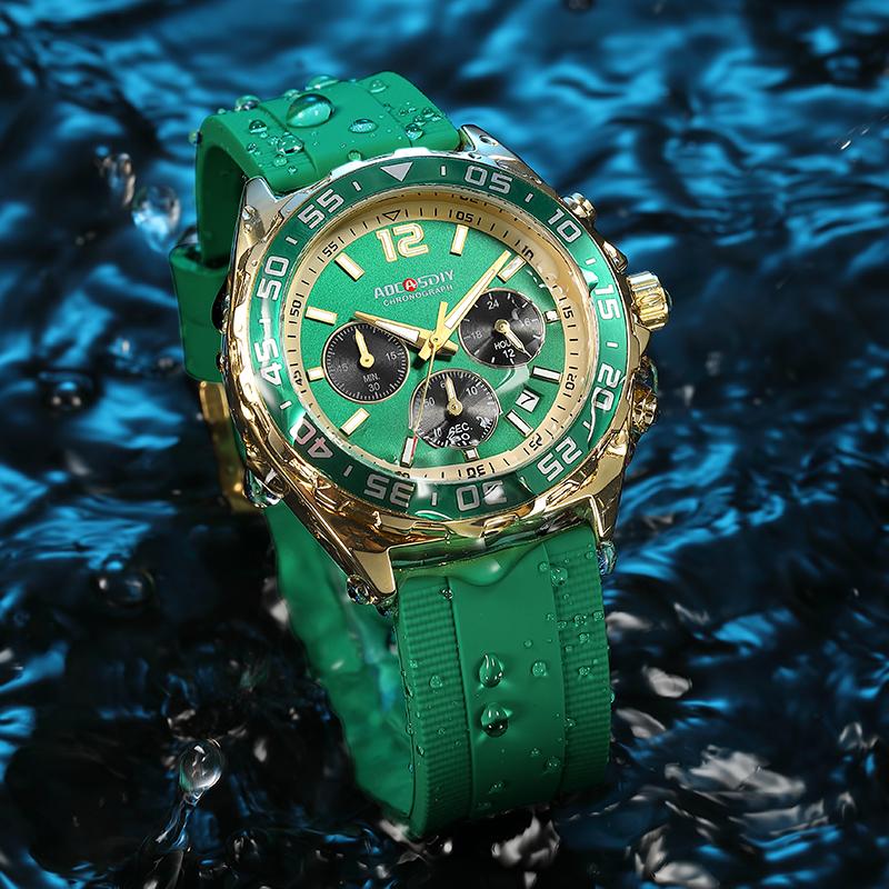 Mode Datum Quarz Herrenuhren Luxus Herrenuhr Chronograph Sport Herren Armbanduhr Relogio Masculino