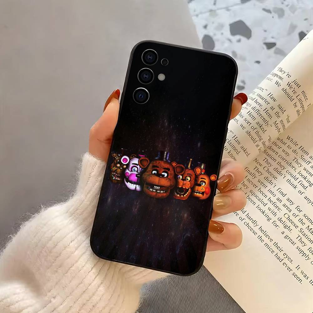 Five Nights At F-Freddys Fnaf Phone Case For Samsung S25,S24,S21,S22,S23,S30,Ultra,S20,Plus,Fe,Soft Silicone Black Cover