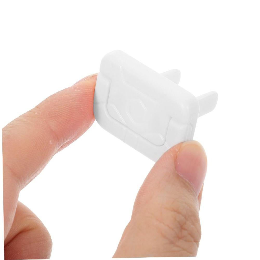 50pcs Solid Color Child Switch Socket Protector Safety Power Socket Cover  Home Electrical Safety