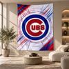 Decorative Tapestry,Chicago Cubs Printed Wall Art, Lightweight Wall Hanging For Bedroom Background